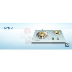 German Pool 德國寶 GP10-2-TG / GP10-2-LG 嵌入/座檯兩用 - 超級火鳳凰系列 (大小雙爐頭) 氣體煮食爐